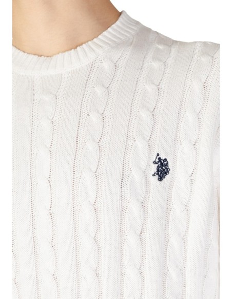Pull homme U.S. Polo Assn. blanc