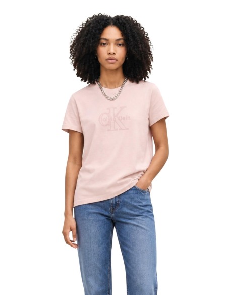 T-Shirt Femme Rose Calvin Klein Jeans – Style Moderne