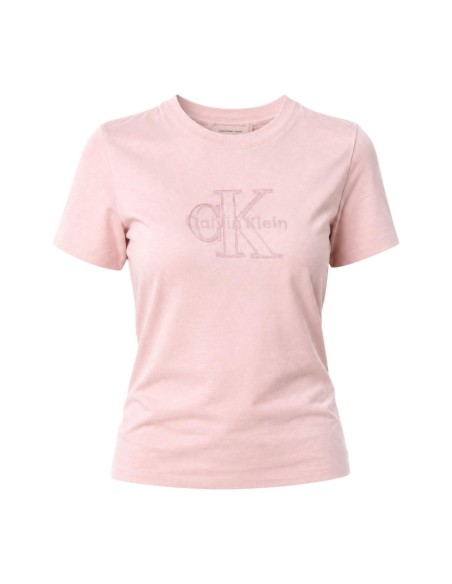 T-Shirt Femme Rose Calvin Klein Jeans – Style Moderne