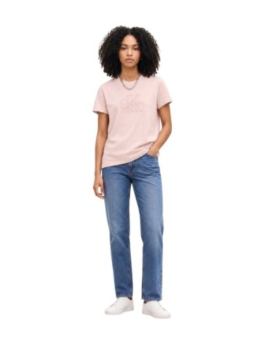 T-Shirt Femme Rose Calvin Klein Jeans – Style Moderne