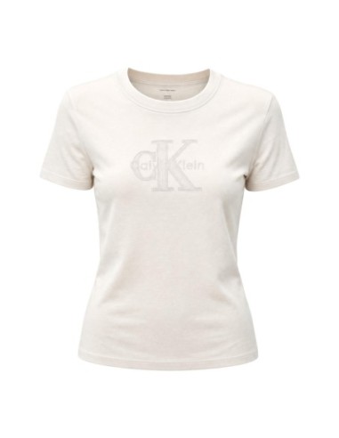 T-Shirt Femme Blanc Calvin Klein Jeans – Style Épuré
