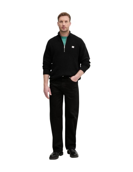 Pull Homme Noir Calvin Klein Jeans – Zip Moderne