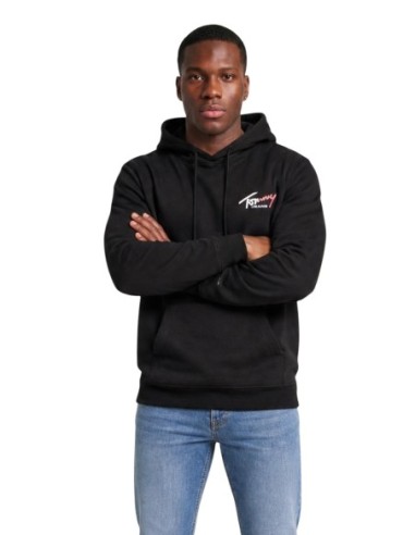 Sweat Homme Noir Tommy Hilfiger Jeans – Capuche