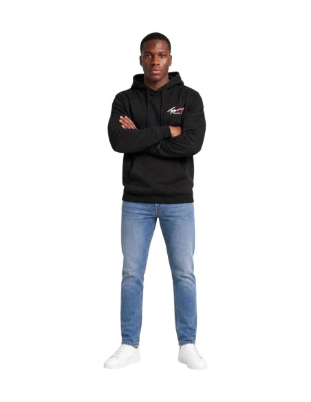 Sweat Homme Noir Tommy Hilfiger Jeans – Capuche