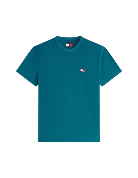 T-Shirt Homme Vert Tommy Hilfiger Jeans – Badge Logo