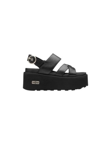 Sandales Femme Noires Cult Nancy – Plateforme Cuir