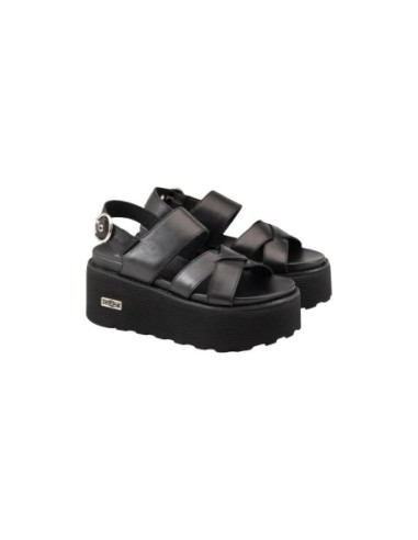 Sandales Femme Noires Cult Nancy – Plateforme Cuir