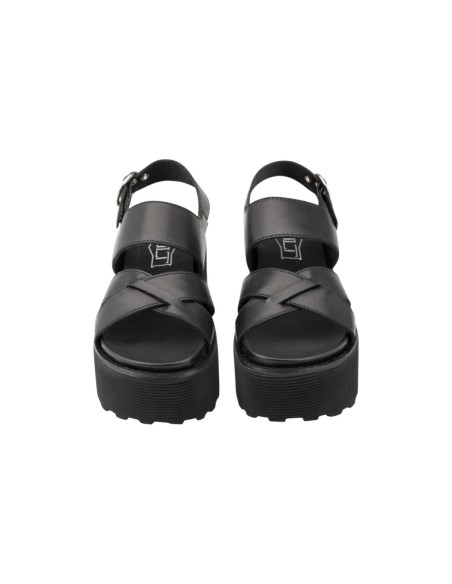 Sandales Femme Noires Cult Nancy – Plateforme Cuir