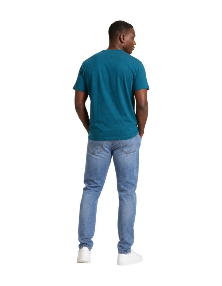 T-Shirt Homme Vert Tommy Hilfiger Jeans – Coton Bio