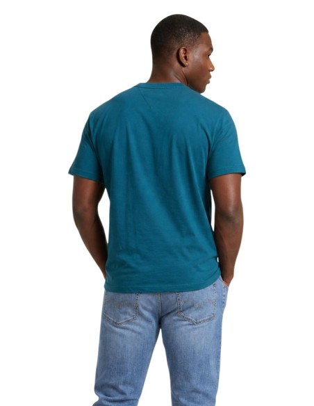 T-Shirt Homme Vert Tommy Hilfiger Jeans – Coton Bio