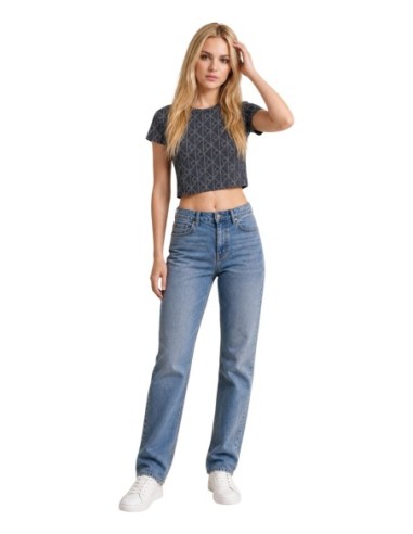 T-Shirt Femme Gris Calvin Klein Jeans – Confort & Style