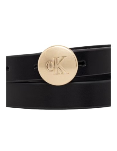 Ceinture noire cuir femme Calvin Klein