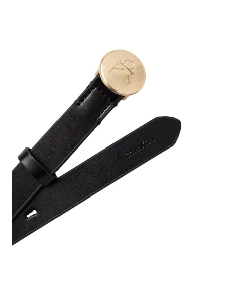 Ceinture noire cuir femme Calvin Klein