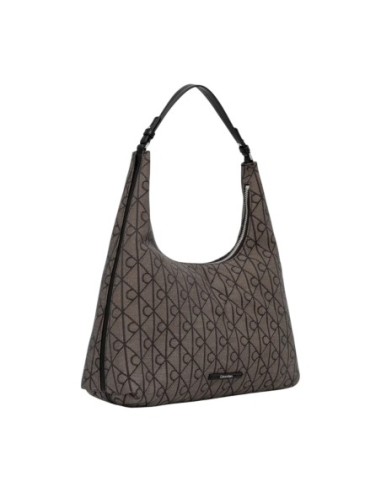Sac épaule jacquard noir femme Calvin Klein