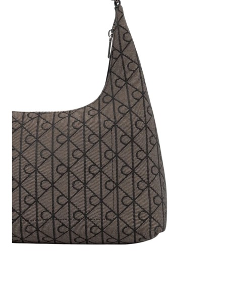 Sac épaule jacquard noir femme Calvin Klein