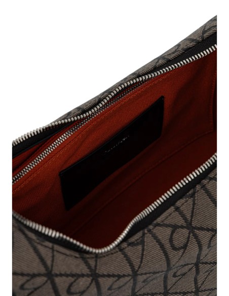 Sac épaule jacquard noir femme Calvin Klein