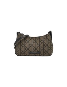 Mini sac jacquard noir femme Calvin Klein