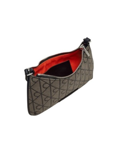 Mini sac jacquard noir femme Calvin Klein