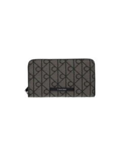 Portefeuille noir textile Calvin Klein femme