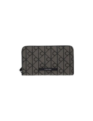 Portefeuille noir textile Calvin Klein femme