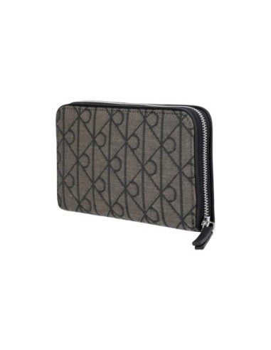 Portefeuille noir textile Calvin Klein femme