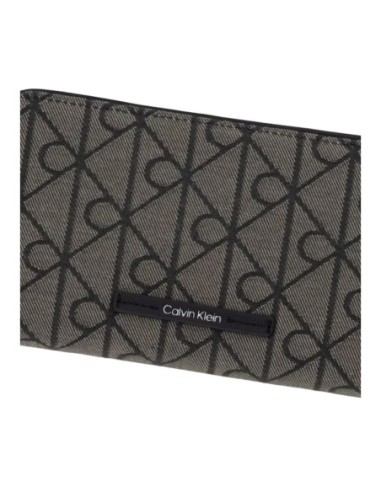 Portefeuille noir textile Calvin Klein femme