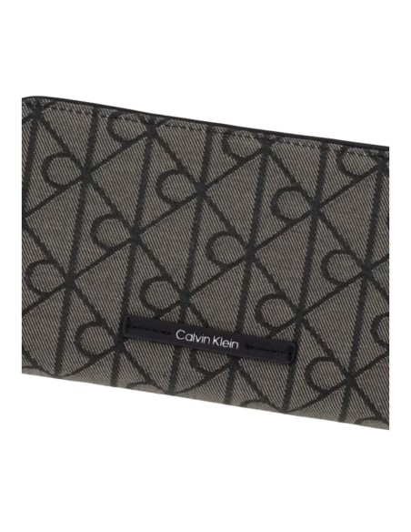 Portefeuille noir textile Calvin Klein femme
