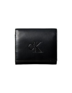 Portefeuille noir synthétique Calvin Klein femme