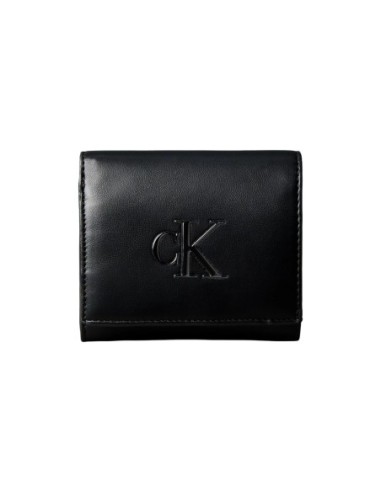 Portefeuille noir synthétique Calvin Klein femme