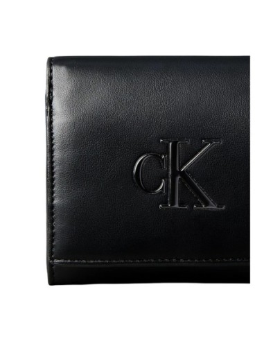 Portefeuille noir synthétique Calvin Klein femme
