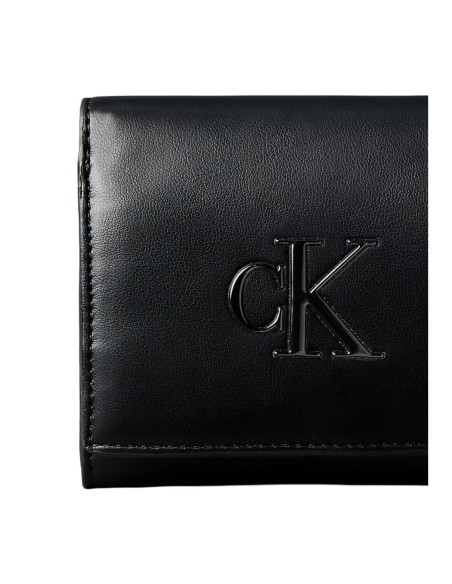 Portefeuille noir synthétique Calvin Klein femme