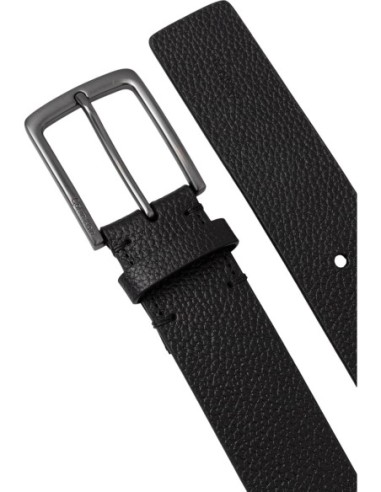 Ceinture noire cuir homme Calvin Klein