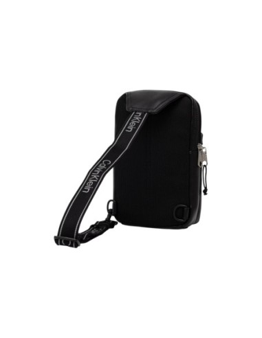 Sac bandoulière noir compact à fermeture zippée | Calvin Klein