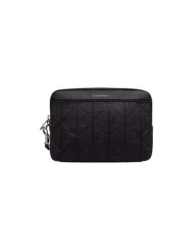 Pochette cuir noire homme Calvin Klein
