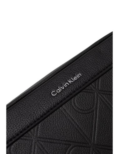 Pochette cuir noire homme Calvin Klein