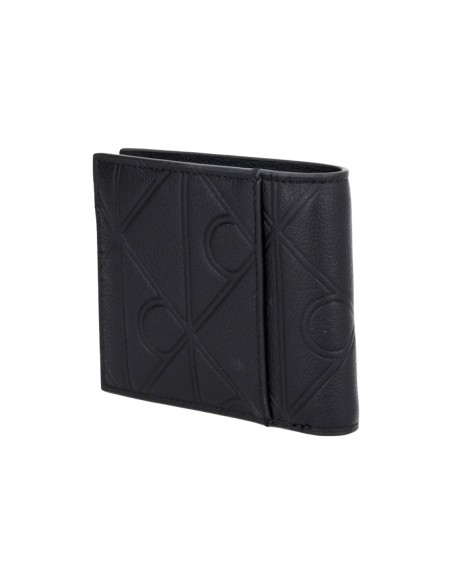 Portefeuille noir cuir motif Calvin Klein homme