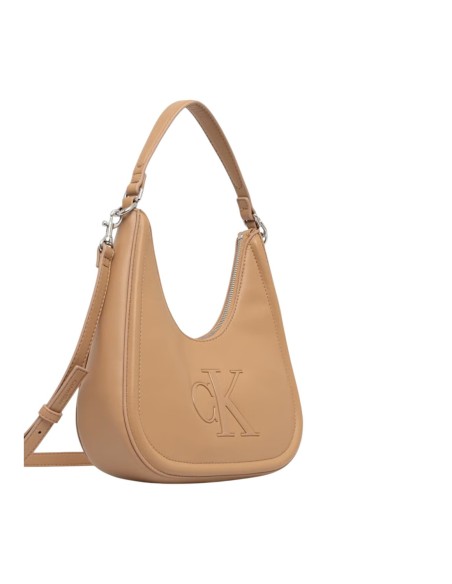 Sac crescent beige femme Calvin Klein
