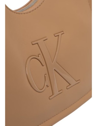 Sac crescent beige femme Calvin Klein