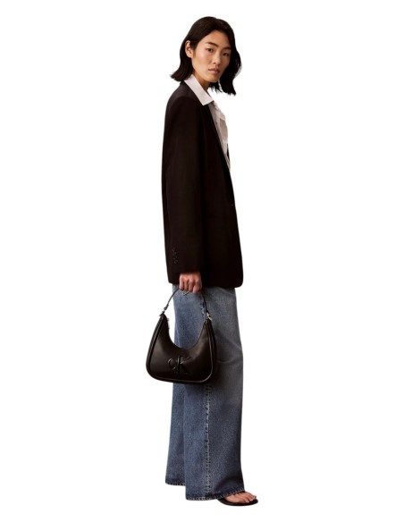 Sac crescent noir femme Calvin Klein