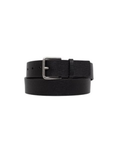 Ceinture noire boucle rouleau homme Calvin Klein