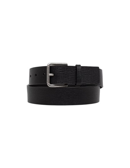 Ceinture noire boucle rouleau homme Calvin Klein