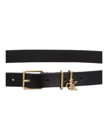 Ceinture noire cuir femme Calvin Klein