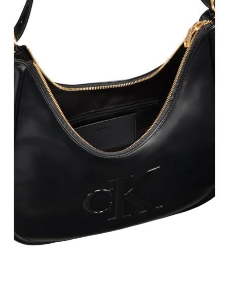Sac noir crescent à silhouette arrondie | Calvin Klein