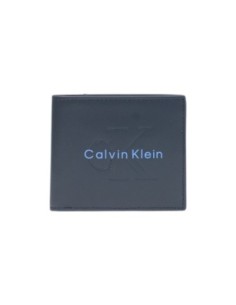 Portefeuille bleu cuir Calvin Klein homme