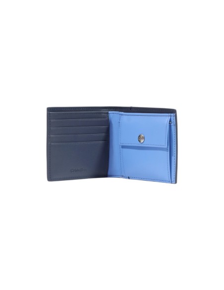 Portefeuille bleu cuir Calvin Klein homme