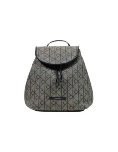 Sac à dos jacquard noir femme Calvin Klein