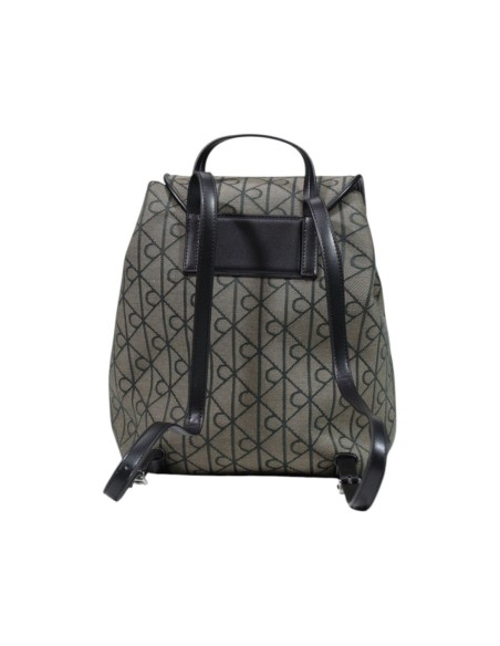 Sac à dos jacquard noir femme Calvin Klein