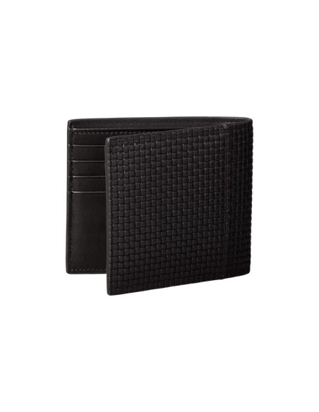 Portefeuille noir cuir embossé Calvin Klein homme