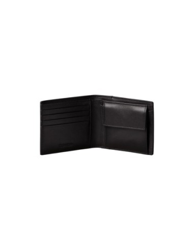 Portefeuille noir cuir embossé Calvin Klein homme