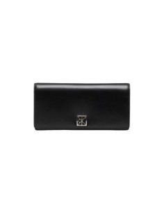 Portefeuille noir cuir pression Calvin Klein femme
